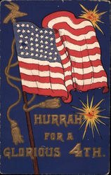 Hurrah for a Glorious 4th Postcard