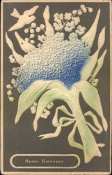 Biuquet of Blue Flowers Postcard