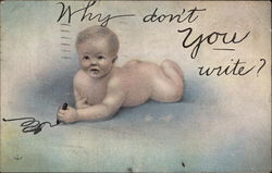 Why Don't You Write? Postcard