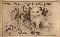 "Come On In, The Water's Fine." Postcard