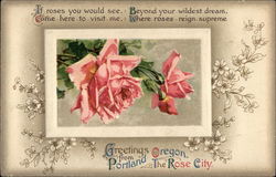 Greetings from Portland, Oregon, the Rose City Postcard