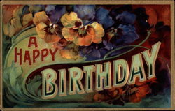 A Happy Birthday Postcard Postcard