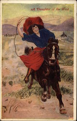 A Daughter of the West Postcard