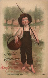 Joyful Greetings - The Whistling Boy Boys Postcard Postcard