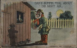 Dar's Sumfin Foul About Dis Night Air Postcard