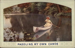 Paddling my own canoe Postcard