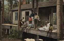 Colored Folks at Home Postcard