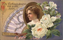 Thy worthiness deserves even greater honor Women Postcard Postcard