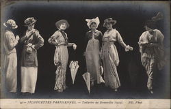 Six Women in Costume Postcard Postcard