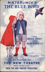 Maeterlinck's The Blue Bird Theatre Postcard Postcard