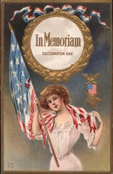 In Memoriam Decoration Day Postcard