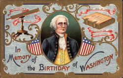 Portrait of Washington Postcard