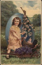 Best Easter Wishes Eggs Postcard Postcard