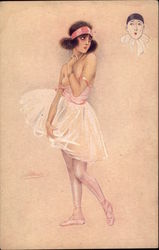 Topless French Ballerina French Nudes Postcard Postcard