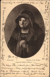 Portrait of Rembrandt's Mother Art Postcard Postcard