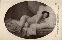 A Reclining Nude Woman Postcard