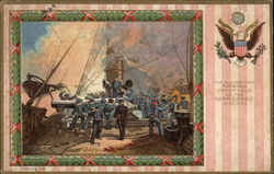 The Pivot-Gun on the Kearsarge in Action Civil War Postcard Postcard