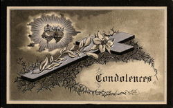 Condolences Death Postcard Postcard