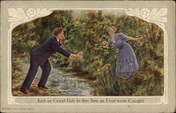 Just as Good Fish in the Sea as Ever Were Caught Postcard