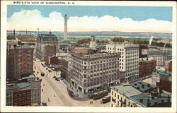 Bird's Eye view of Washington District Of Columbia Washington DC Postcard Postcard