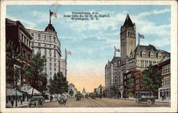 Pennsylvania Avenue from 12th St. to US Capitol Postcard