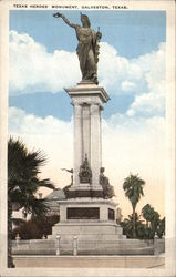 Texas Heroes' Monument Postcard