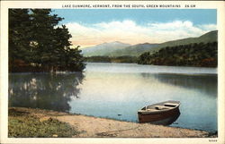 Lake Dunmore from the South, Green Mountains Vermont Postcard Postcard