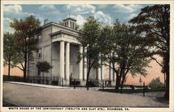 White House of the Confederacy (Twelfth and Clay Sts) Richmond, VA Postcard Postcard