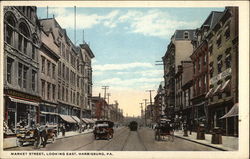 Market Street, Looking East Postcard