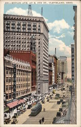 Euclid Ave. at E. 9th St Cleveland, OH Postcard Postcard