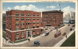 P&LE Station and Terminal Annex Pittsburgh, PA Postcard Postcard