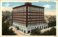 Penn-Alto Hotel Altoona, PA Postcard Postcard