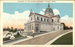 Cathedral of the Blessed Sacrament Altoona, PA Postcard Postcard