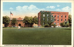 Gymnasium and Music Hall, W. Va. Wesleyan College Buckhannon, WV Postcard Postcard