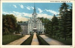 State Hospital Weston, WV Postcard Postcard