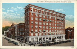 The First National Bank Building Marietta, OH Postcard Postcard