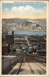 Looking Down Penn Incline Postcard