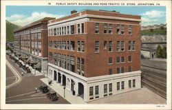 Public Safety Building and Penn Traffic Co. Store Johnstown, PA Postcard Postcard