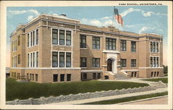 Park School Uniontown, PA Postcard Postcard