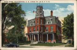 Elks Home, Lodge No. 146 BPOE Postcard