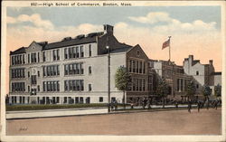 High School of Commerce Postcard