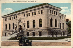 Public Library Elizabeth, NJ Postcard Postcard