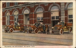 Delaware Fire Department Ohio Postcard Postcard