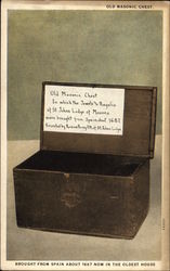 Old Masonic Chest Postcard