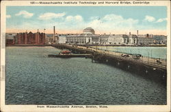 Massachusetts Institute Technology and Harvard Bridge Postcard