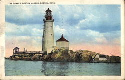 The Graves, Boston Harbor Massachusetts Postcard Postcard