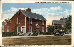 Birthplace of President John & John Quincy Adams Massachusetts Postcard Postcard