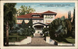 Residence of Norma Talmadge, Hollywood Postcard