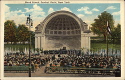 Band Stand, Central Park New York, NY Postcard Postcard