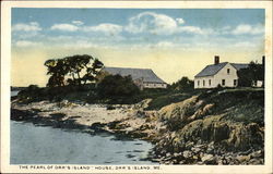 The Pearl of Orr's Island House Orrs Island, ME Postcard Postcard